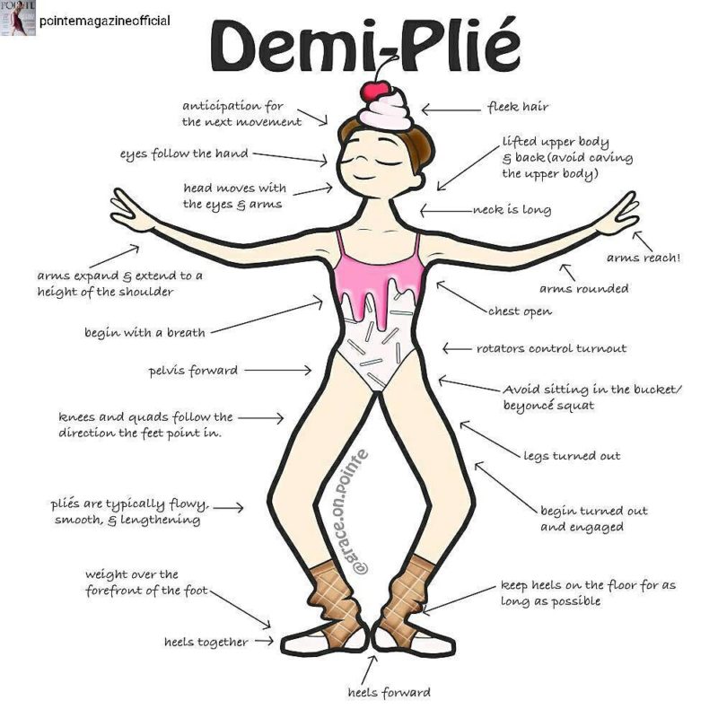 Le demi-plié (danse classique)